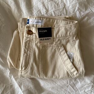 Old Navy Beige Straight Leg Pants